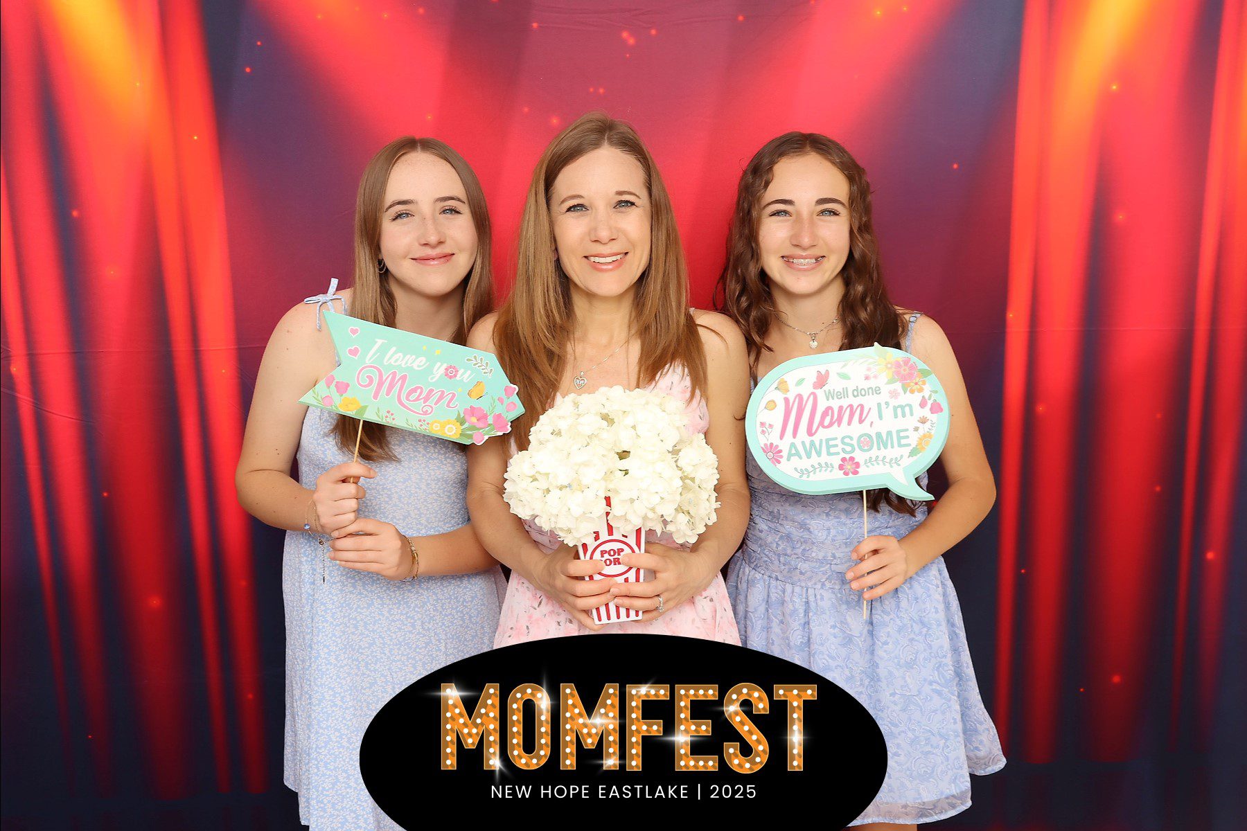Photo booth with family